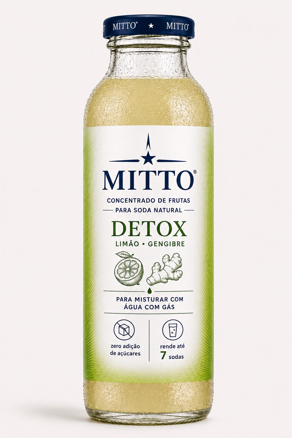 MITTO SODA NATURAL DETOX 300ML - 6 Garrafas