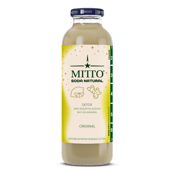 Soda Natural Mitto Detox Limão e Gengibre