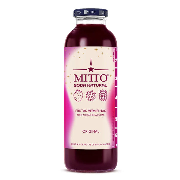 Soda Natural Mitto Frutas Vermelhas